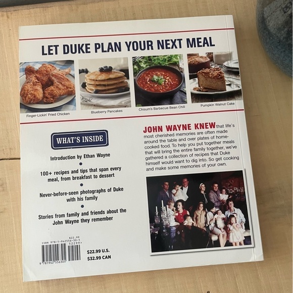 $15 SALE John Wayne Family Cookbook Rustic Farmhouse Western Cowboy Celebrity - Picture 6 of 7